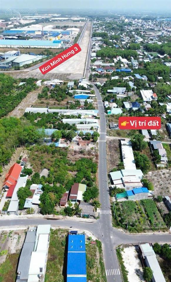 Chủ kẹt cần bán gấp lô đất khu công nghiệp minh hưng 3, chơn thành, bình phước