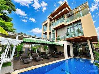 Biệt thự 378m² trung tâm vịnh biển đà nẵng 6pn, hồ bơi, giá 32 tỷ
