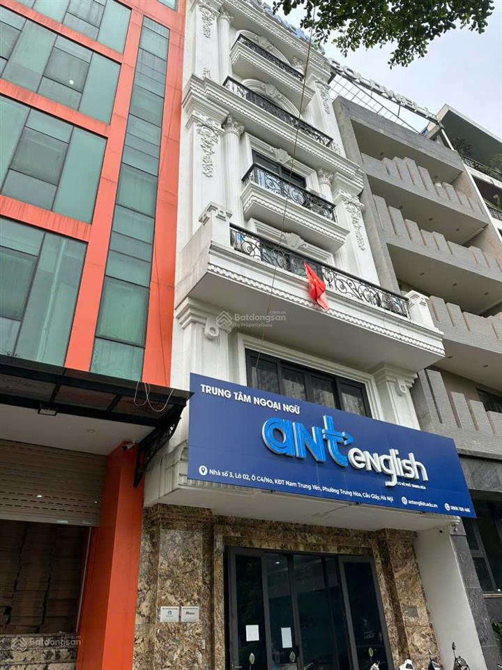 Cho thuê nhà mặt phố nguyễn chánh, cầu giấy dt 150m² x 8 tầng, thang máy, thông sàn giá 133 triệu