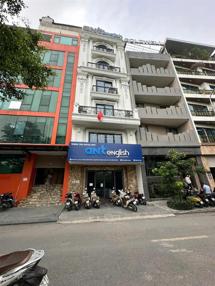 Cho thuê nhà mặt phố nguyễn chánh, cầu giấy dt 150m² x 8 tầng, thang máy, thông sàn giá 133 triệu