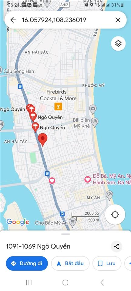 Siêu phẩm mtngô quyền  sơn trà  vị trí vàng kinh doanh đỉnh cao, tt thương mại