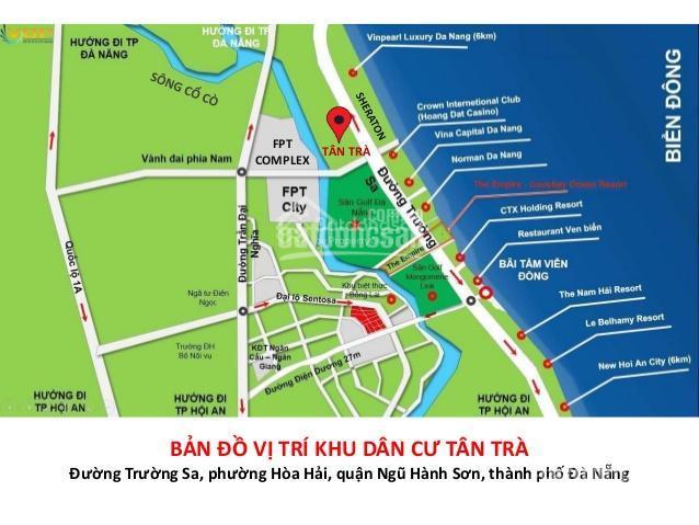 Đất biển tân trà, đường trường sa, đà nẵng, quỹ đất lớn hiếm có, cực kỳ tăng trưởng