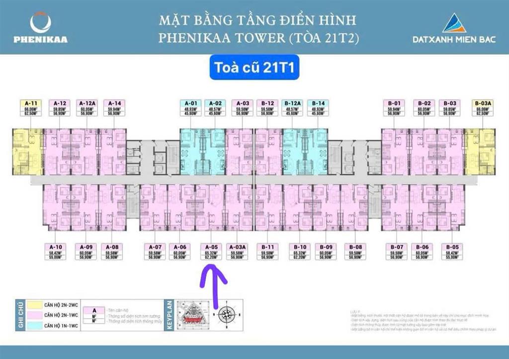 Phenikaa căn 2pn 62m2 giá chỉ nhỉnh 2 tỷ chủ nhà cần bán nhanh