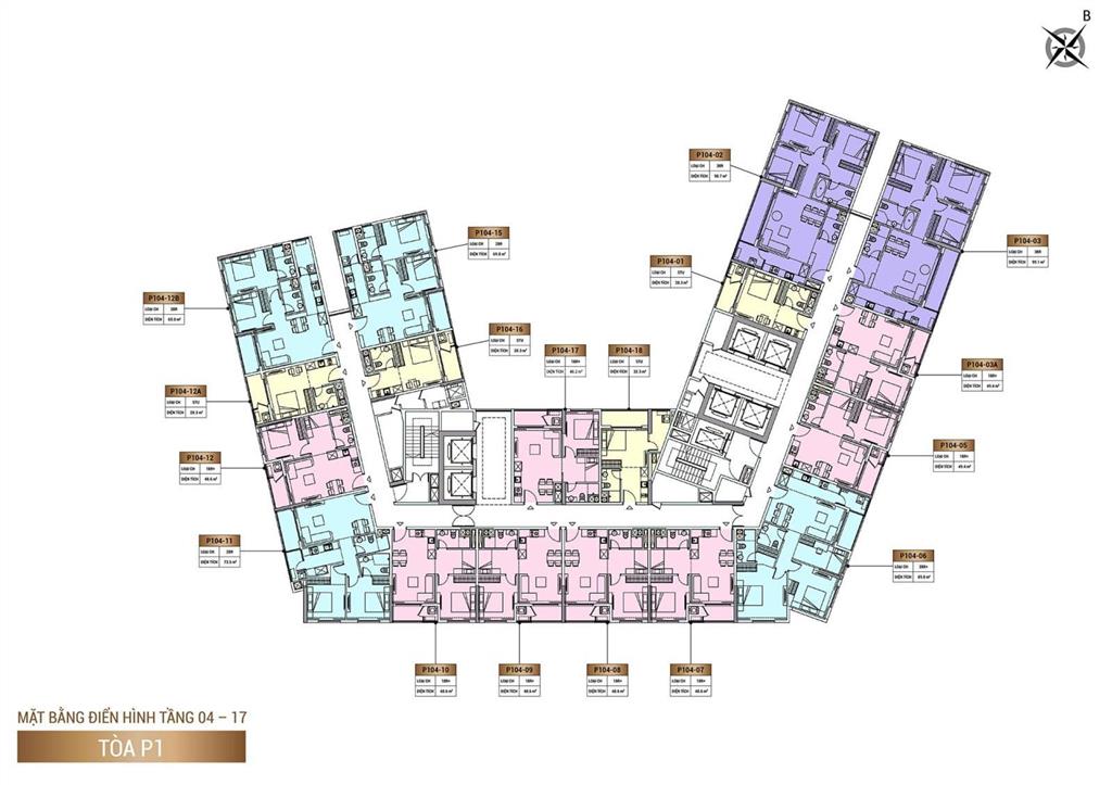 Chuyển nhượng gấp căn hộ sun cosmo 4,2 tỷ 68m2  0905 042 ***