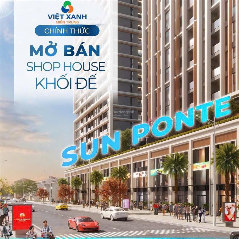 Shophouse khối đế  sun ponte residence  chính thức ra hàng với giá chỉ 4.6 tỷ/căn