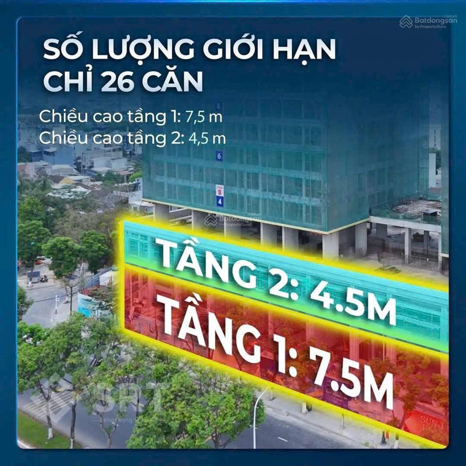 Shophouse khối đế  sun ponte residence  chính thức ra hàng với giá chỉ 4.6 tỷ/căn
