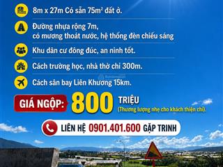 Khu dân cư đường nhựa đơn dương  ven đà lạt  gần sân bay