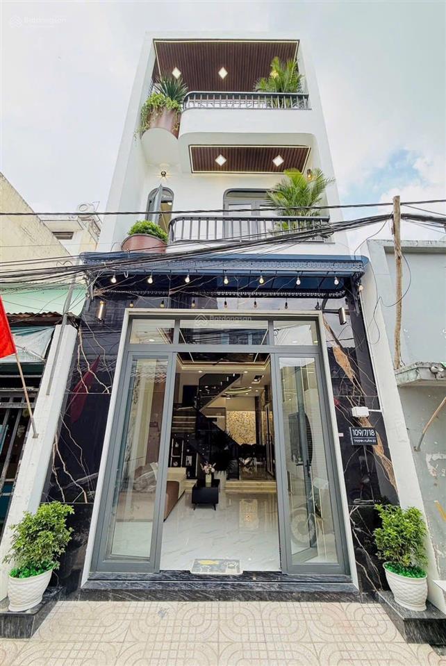 Nhà mới mtnb lê lâm, 5x19m, đúc 3.5 tấm 4pn, 5wc, sổ thượng