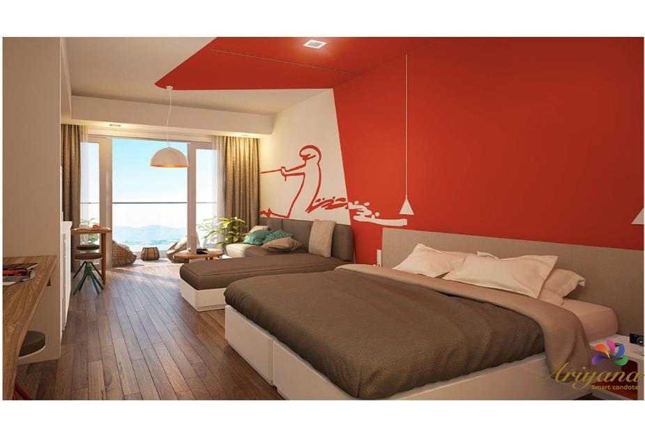 Bán căn ariyana smart condotel số 18 trần hưng đạo nha trang, căn studio view biển giá tốt 1,75 tỷ