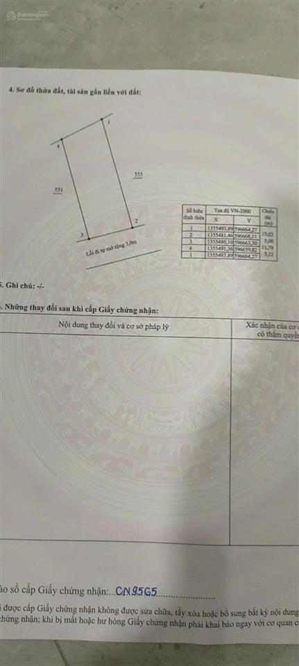 Bán 62m2, ngang 5m vĩnh diềm thượng cách đường d30 chỉ 50m
