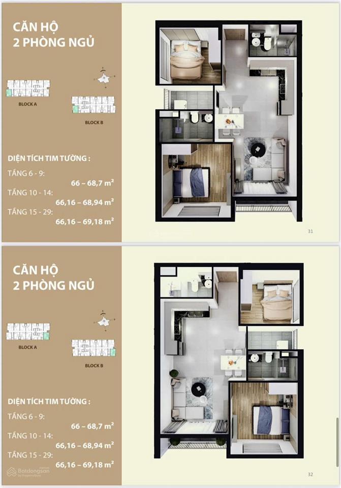 Chung cư mường thanh  giá chỉ 45 triệu /m2 có ban công tâm điểm thị trường khu đông