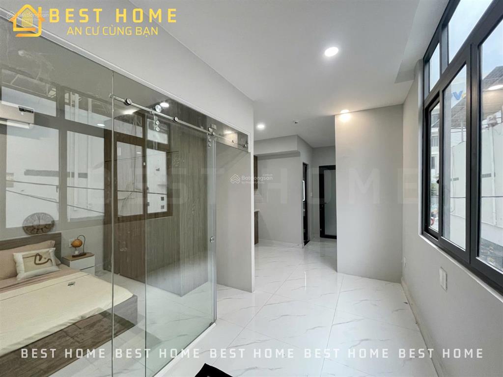 Cho thuê căn hộ 1pn, tách bếp  có máy giặt riêng  cửa sổ thoáng  giáp q1