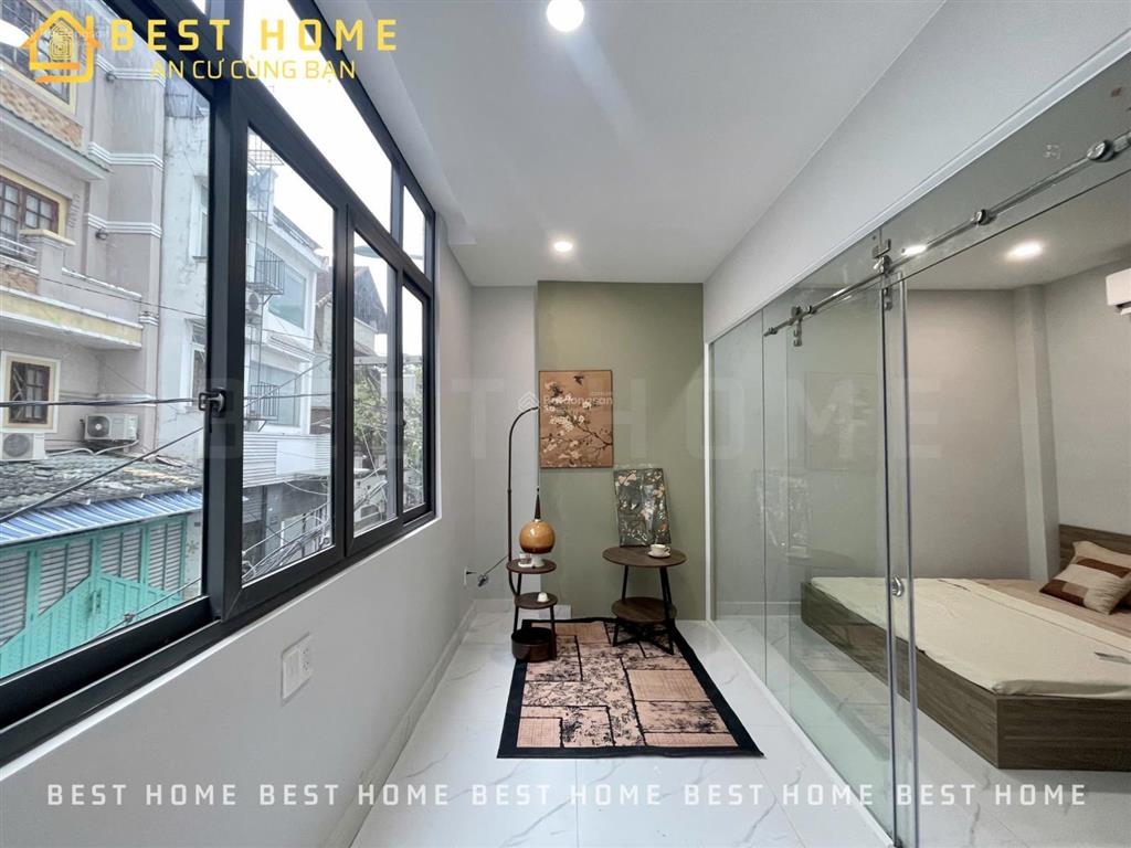 Cho thuê căn hộ 1pn, tách bếp  có máy giặt riêng  cửa sổ thoáng  giáp q1
