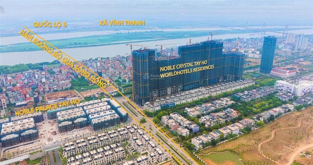 Sở hữu biệt thự trên không noble crystal tây hồ, dt 240m2, 4pn5vs, căn duplex ,3 logia, giá 40 tỷ