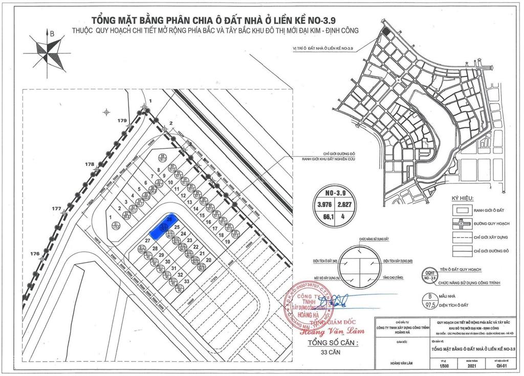 Đất dự án kđt định công mới giá đầu tư chỉ từ 75tr/m2. hợp đồng góp vốn trực tiếp cđt.