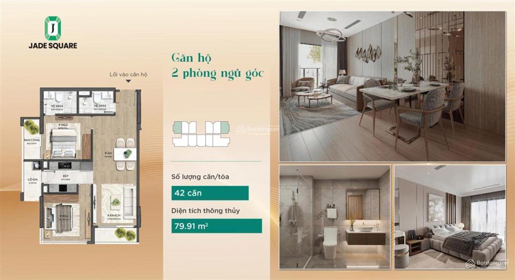 (jade square) 10 suất ngoại giao cuối từ chủ đầu tư để nhận tới 12,5% chiết khấu sớm giá tốt