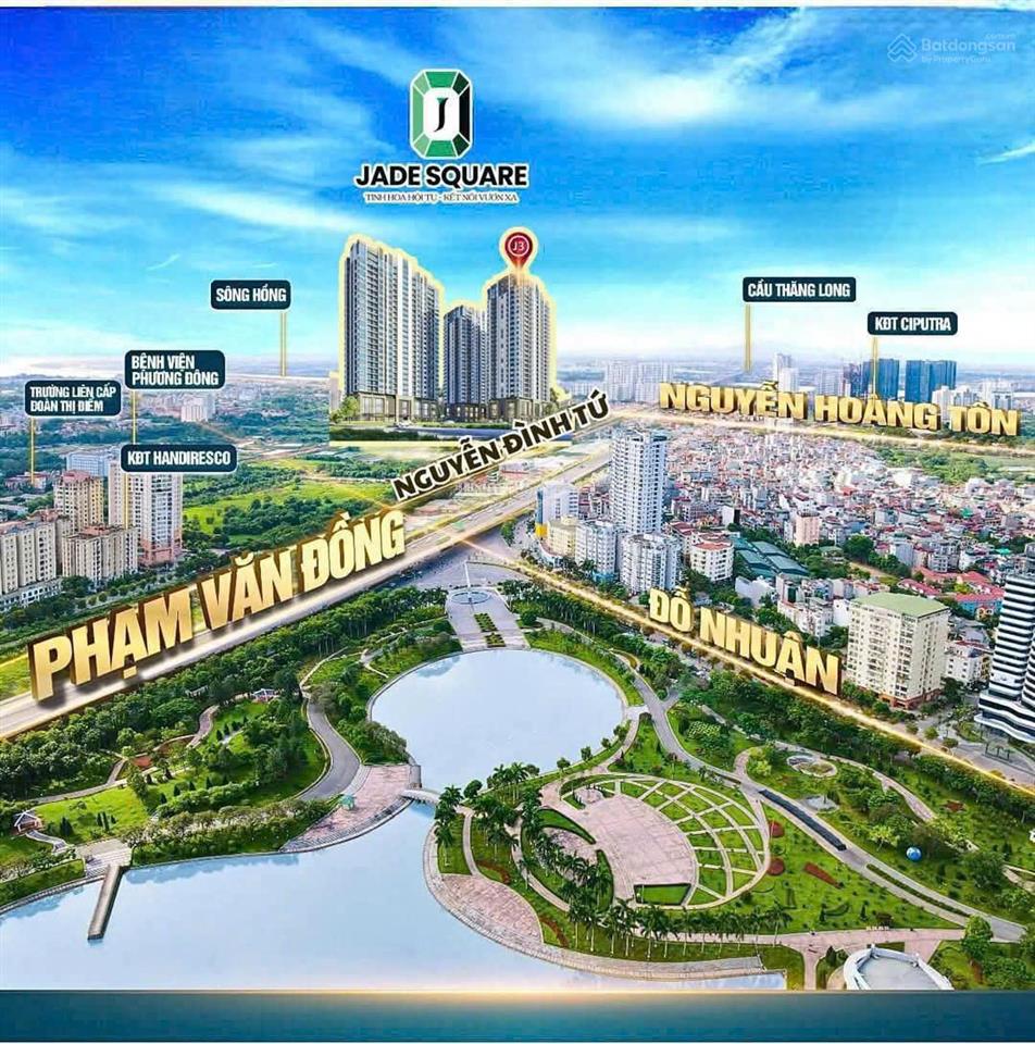 Danh sách chuyển nhượng chung cư jade square  nhiều căn vị trí đẹp, giá tốt thị trường