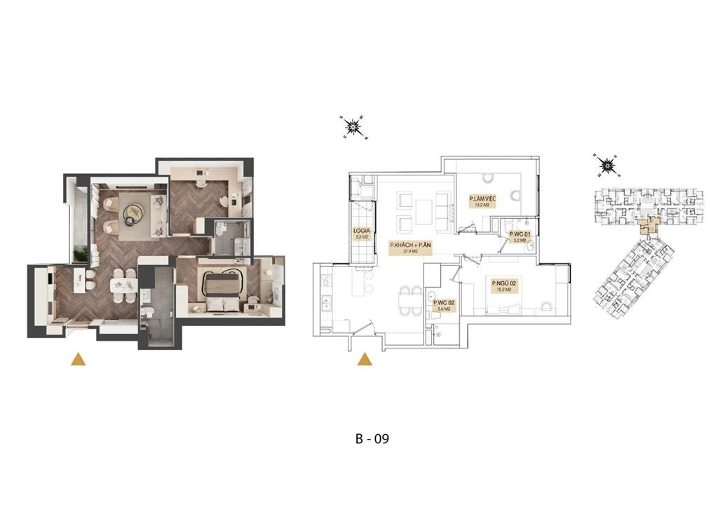 Chính chủ bán căn b09 (2pn2vs) bc đông nam tại kepler land. l/h 0866 836 ***