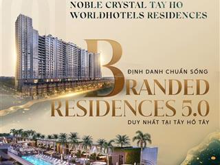 Bán căn duplex 3pn tầng cao view sông hồng .giá tốt tại noble crystal vào tiền 40% ký hđmb