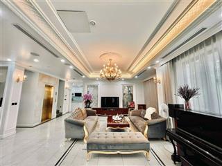 Đơn lập góc pari 405m2 giáp công viên view bể bơi thang máy full nội thất chỉ 59 tỷ