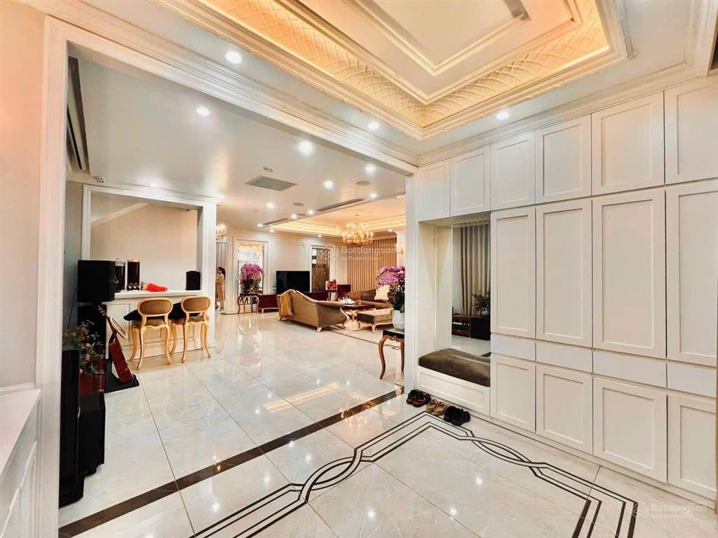 Đơn lập góc pari 405m2 giáp công viên view bể bơi thang máy full nội thất chỉ 59 tỷ