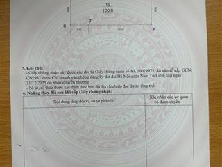 Bán đất đường tố hữu, lương thế vinh, nam từ liêm diện tích 100m2, ô tô vào đất giá 18.99 tỷ
