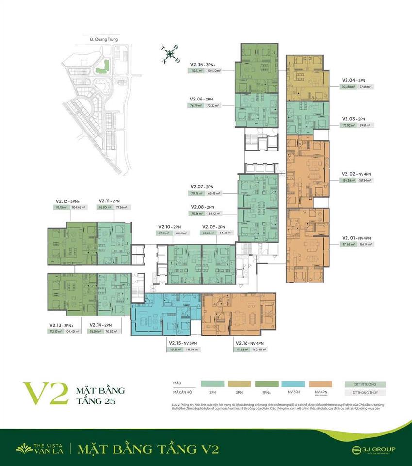 Bán căn 2pn đẹp nhất dự án the vista van la