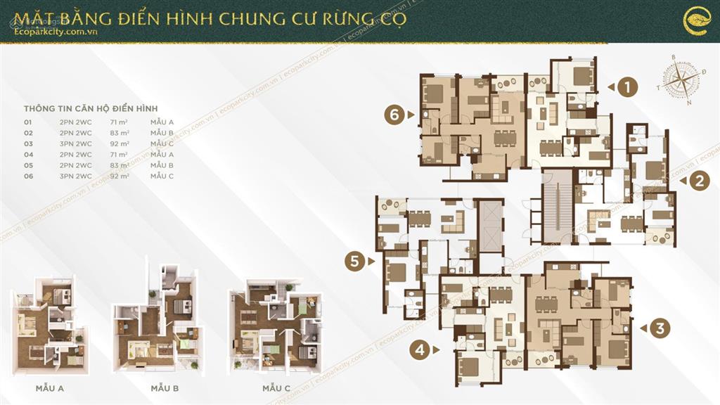 Chính chủ cần bán căn hộ d1 rừng cọ, khu đô thị ecopark, tầng 22, full đồ, sđcc, giá 4.55 tỷ