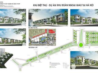 Bán nhanh siêu phẩm biệt thự 345m2 dãy bt2 khu ngoại giao đoàn  mặt đường đỗ nhuận