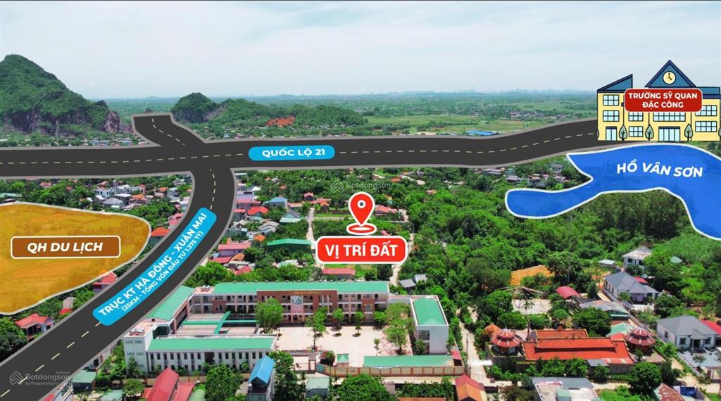 Chương mỹ giá tốt, sổ đỏ riêng, mua 1 được 2  đất gần ql21, giá phù hợp thị trường hơn 20%