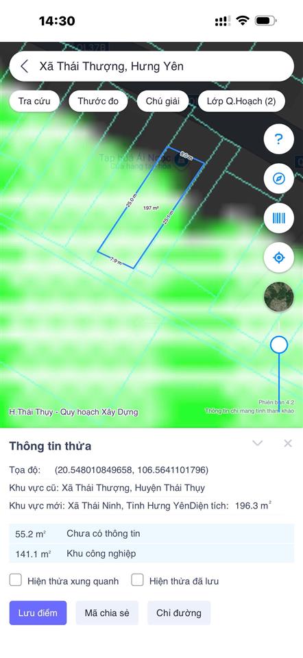 Chính chủ bán lô đất 196m2 tại thôn bắc cường, xã thái thượng, thái thụy, thái bình. 0989 334 ***