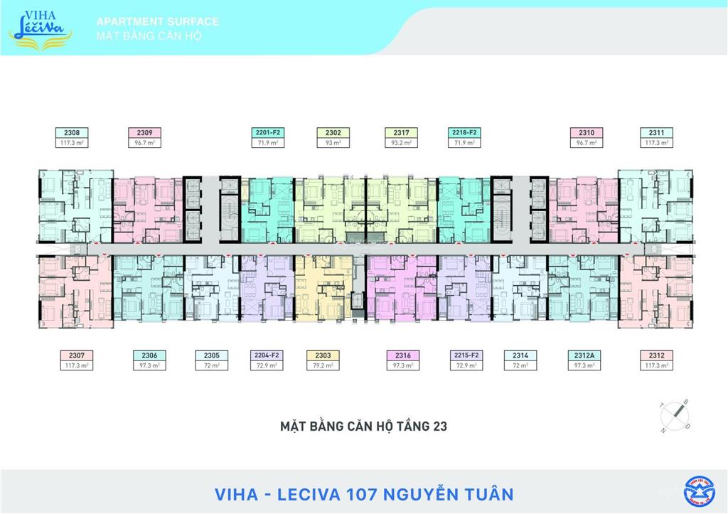 Bán căn hộ 2pn diện tích 72m2 viha complex viha leciva 107 nguyễn tuân giá cực tốt