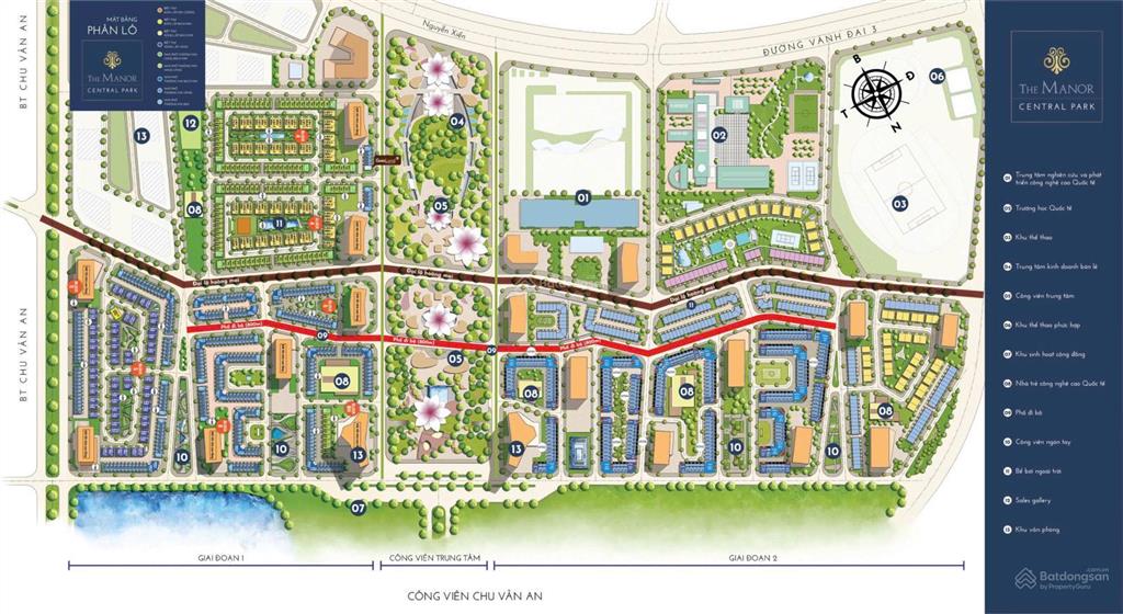 Quỹ căn chuyển nhượng the manor central park shophouse, liền kề, biệt thự giá cực tốt