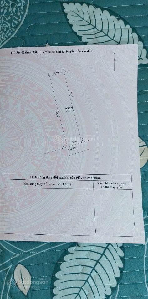 Chính chủ cần bán lô đất sẵn sổ, mặt tiền gần 9m. giá thật 15.5tr/m2