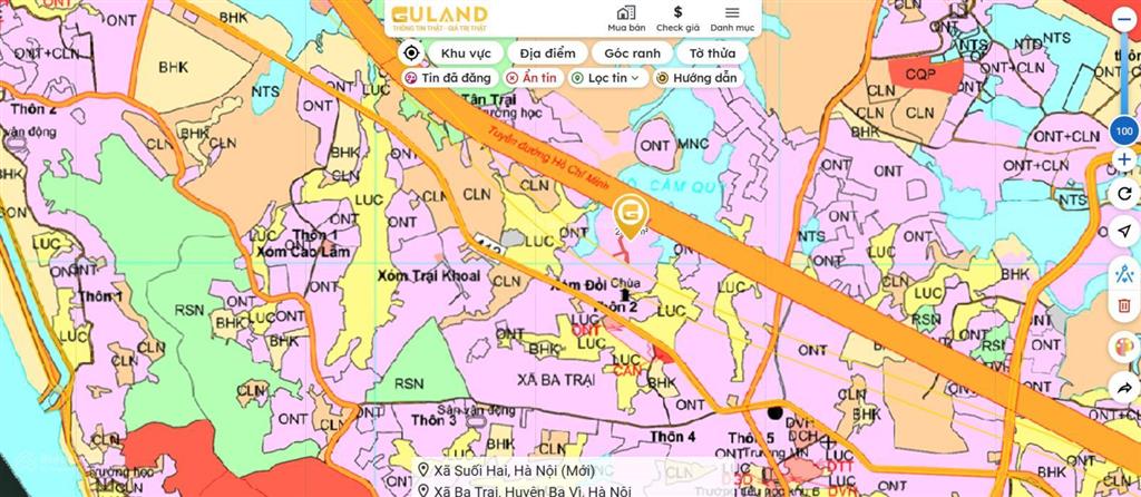 A329. bán 2.385,7m2 đất nghỉ dưỡng ba vì  hà nội, sát đường hồ chí minh mở rộng, gần đường dt86