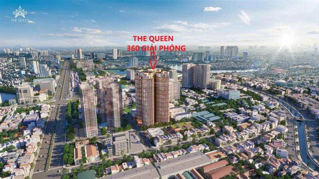 Quỹ căn đẹp the queen 360 giải phóng giá chỉ từ 90 tr/m2 , full nội thất cao cấp, sắp nhận nhà.