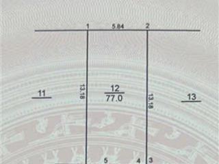 Tôi cần bán 77m2 phân lô tu hoàng xuân phương gần trường quốc tế phenikaa kt 5,85x13,18 đường 13m