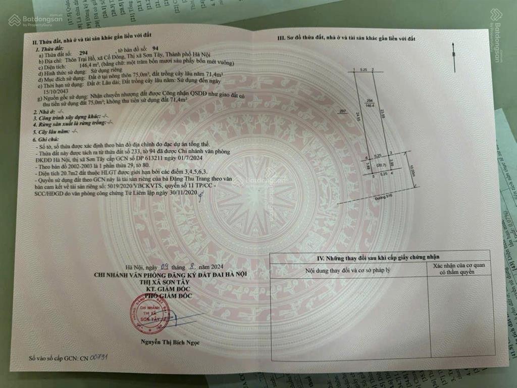 Bán lô đất mặt đường tl916 trung tâm cổ đông, sơn tây kinh doanh sầm uất & đh quốc gia hòa lạc