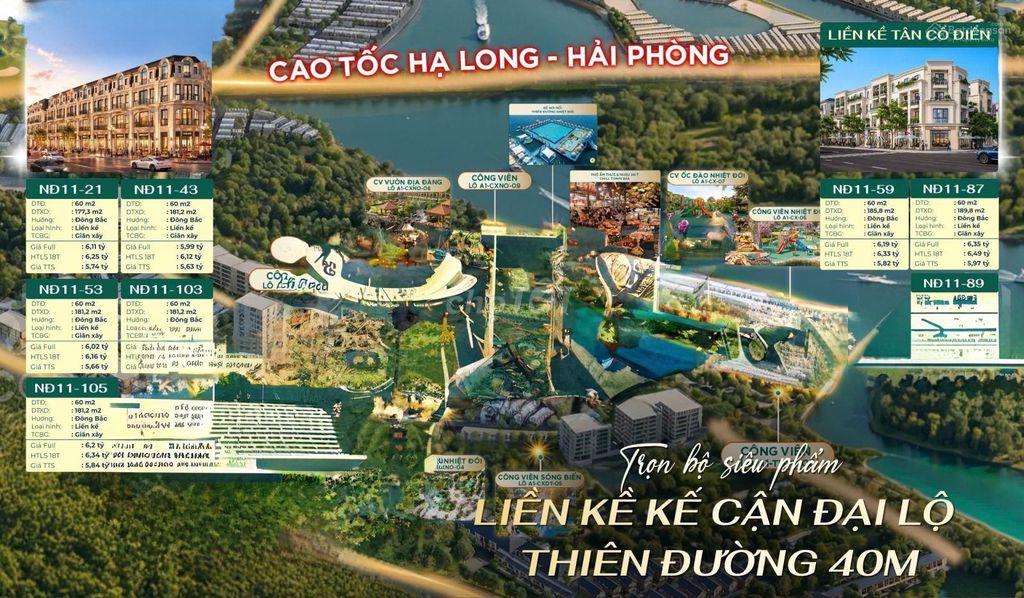 Bán nhà liền kề Vinhomes Global Gate Hạ Long, 60m2, 5.5 tỷ