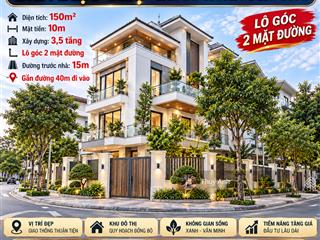Chính chủ cần bán biệt thự tasco xuân phương dt 150m2 lô góc vị trí đẹp, 2 mặt đường rộng 17m