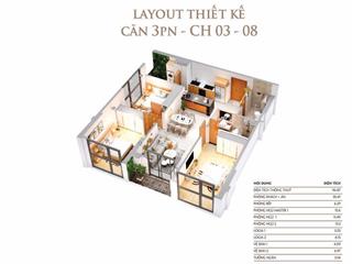 Bán căn chung cư dự án khai sơn city
dt 96,87m 3 phòng ngủ, 2 wc nhà mới nguyên bản