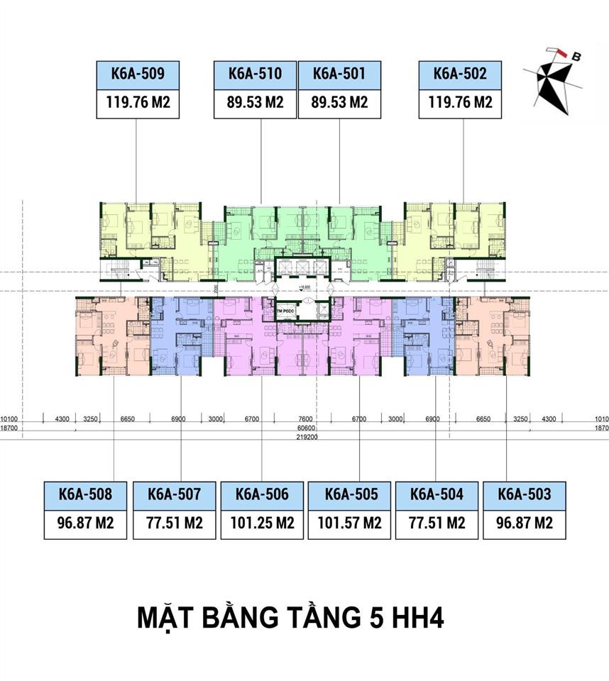 Bán căn chung cư khai sơn city, 2 phòng ngủ, dt 89,5m, view sông, giá 6,85 tỷ bao sang tên