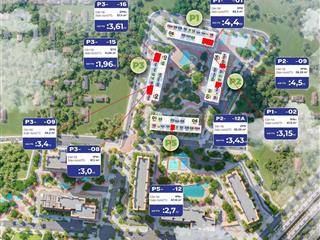 Quỹ căn hộ độc quyền đại lý f1 chung cư vin 2,3 giá chỉ từ 59tr/m2 tầng đẹp hướng đẹp