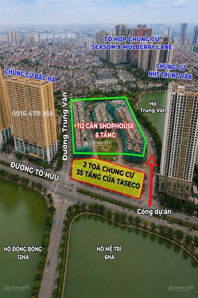 Pkd cdt mở bán shophouse 6 tầng, cạnh 3 hồ công viên lớn, xung quanh 16 tòa, giá 3**/m 80m110m