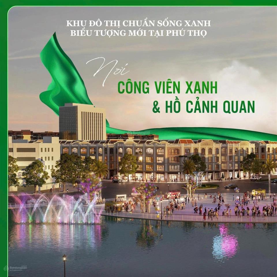 Bán shophouse tại đất việt green park, giá thỏa thuận, 110m2, đường 25m, trung tâm thị xã phú thọ.