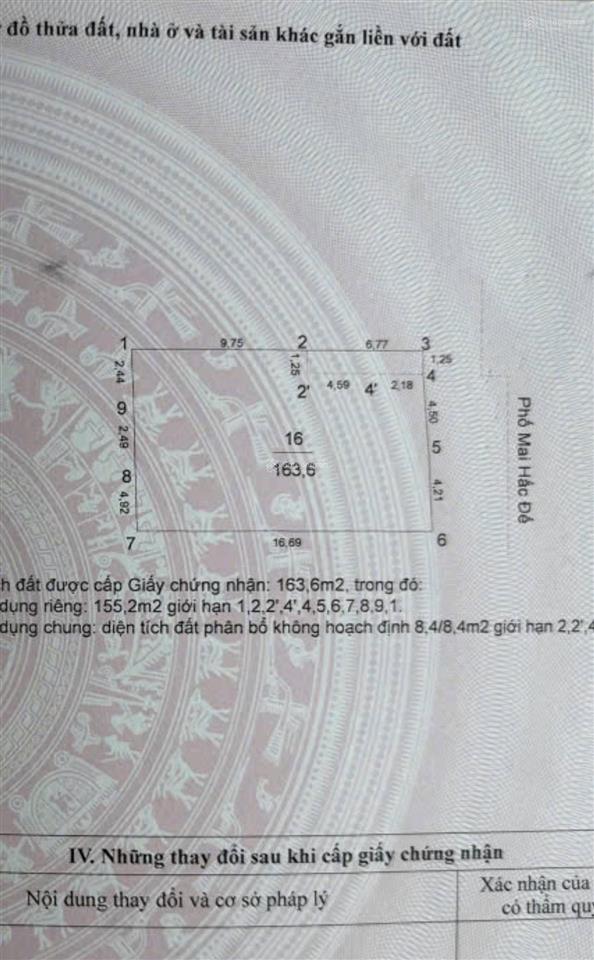 Cần bán tòa nhà mặt phố mai hắc đế, dt 164m2, mt 10m, xây 10 tầng, 1 hầm, hiện cho thuê 400tr/th