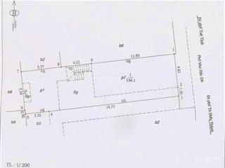 Tôi cần bán căn nhà 2 tầng mặt phố mai hắc đế, dt 134m2, mt 6,1m, vuông vắn