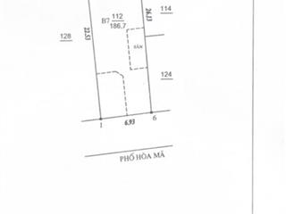 Cần bán tòa nhà văn phòng mặt phố hoà mã, dt 187m2, mt 7m, xây 8 tầng, 1 hầm