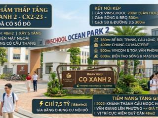 Tôi chính chủ bán cơ hội đầu tư siêu phẩm cọ xanh 223 ocp 2 chỉ 7.5 tỷ (158tr/m)