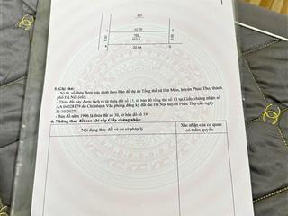 Chính chủ cần bán 113m2 mt5m tại làng nghề hát môn ngõ thông ô tô vòng quanh